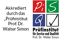 Akkreditiert durch das Prüfinstitut Prof. Dr. Walter Simon